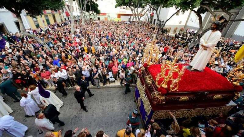 Procesión de los Nazarenos de Vegueta, el Domingo de Ramos (Foto Canarias7)